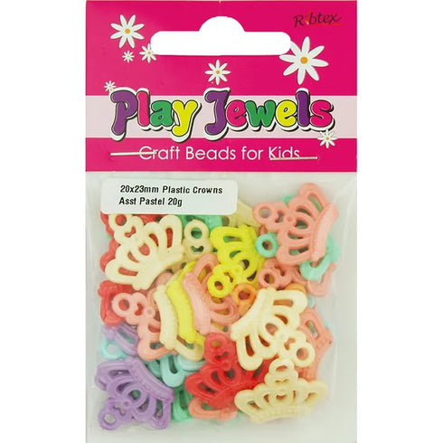 Plastic Crown Shape Charms